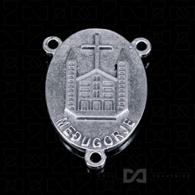 Medaljica raskrižje - Gospa, srebrni...