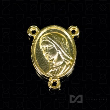 Medaljica raskrižje - Gospa, zlatni -...