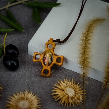 Lančić križ Milosrdni Isus na špagi -...