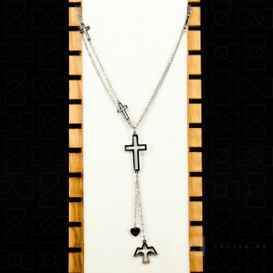 Lančić čelik križ -...