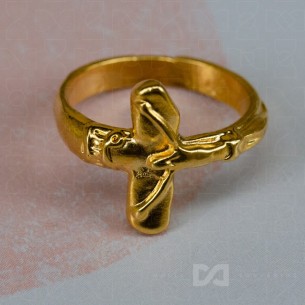 Prsten - Isus Krist, zlatni... 2