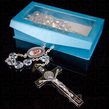 Krunica staklena Gospa/Benedikt - 21-71B