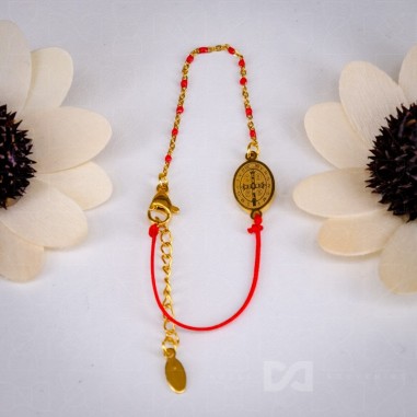 Narukvica čelik - Benedikt, zlatna -...