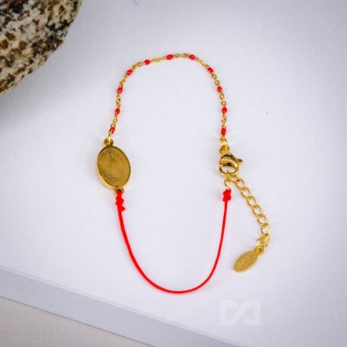 Narukvica čelik - Benedikt, zlatna -...