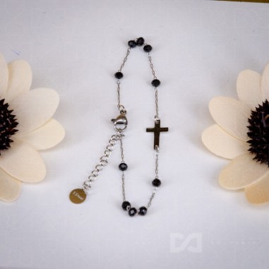 Narukvica čelik - desetica, srebrna -...