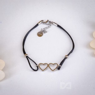 Narukvica čelik - dva srca,... 2