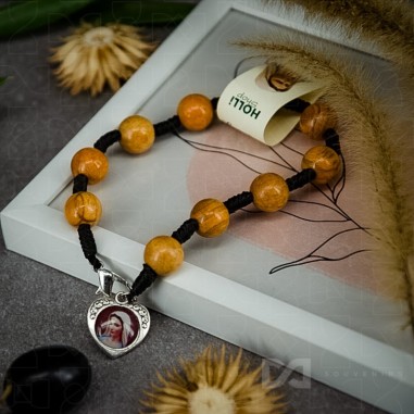 Narukvica maslina na špagi - srce...