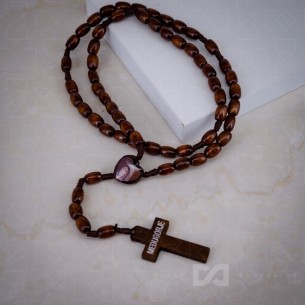 Krunica drvena srce Gospa...