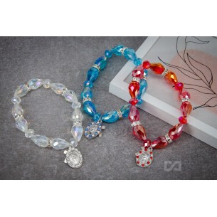 Narukvica kristalna na gumi...