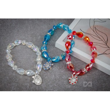 Narukvica kristalna na gumi - Gospa s...