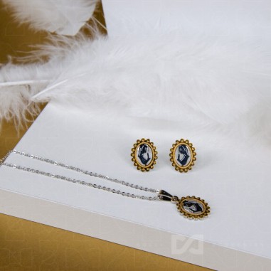 Set - naušnice + lančić Gospa u...