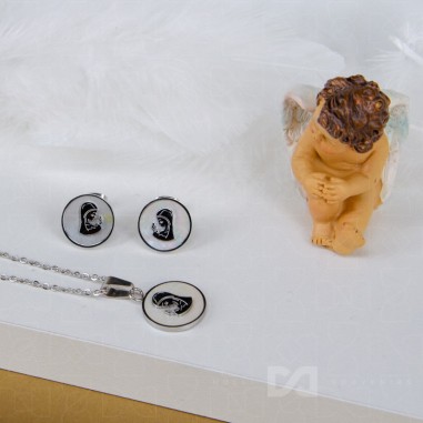 Set Gospa - naušnice + lančić - 52-3B-3