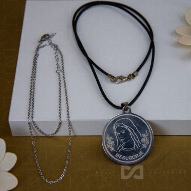 Lančić čelik Gospa - kaučuk / lanac...