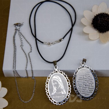 Lančić čelik Gospa - molitva Zdravo...