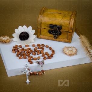 Krunica drvena - srce Gospa...