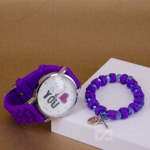 Set "I love you" ljubičasti...