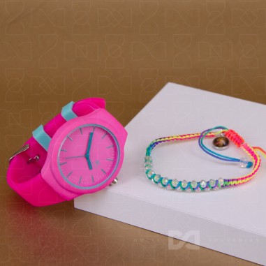 Set Gospa šareno rozi - Sat i narukvica